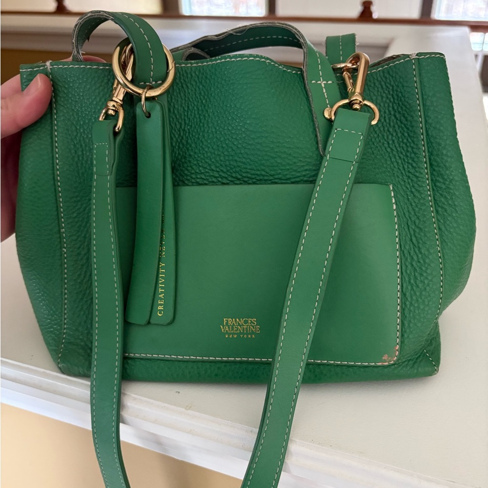 Frances Valentine Vibrant Green Shoulder Bag